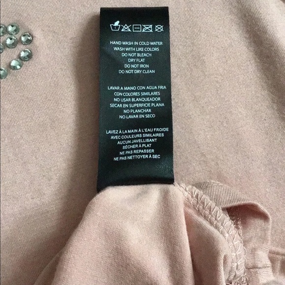 SOLD - Bebe Logo Tee - Cutout Sleeves - Misty Pink - NWT - Picture 8 of 12